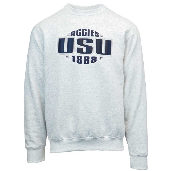 Aggies USU 1888 Football Heritage Crew Sweatshirt Ash